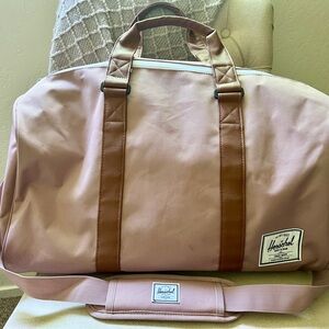 Herschel Supply Company Pink and Brown Duffel Bag